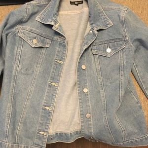 Daisy Street Light Wash Denim Jacket